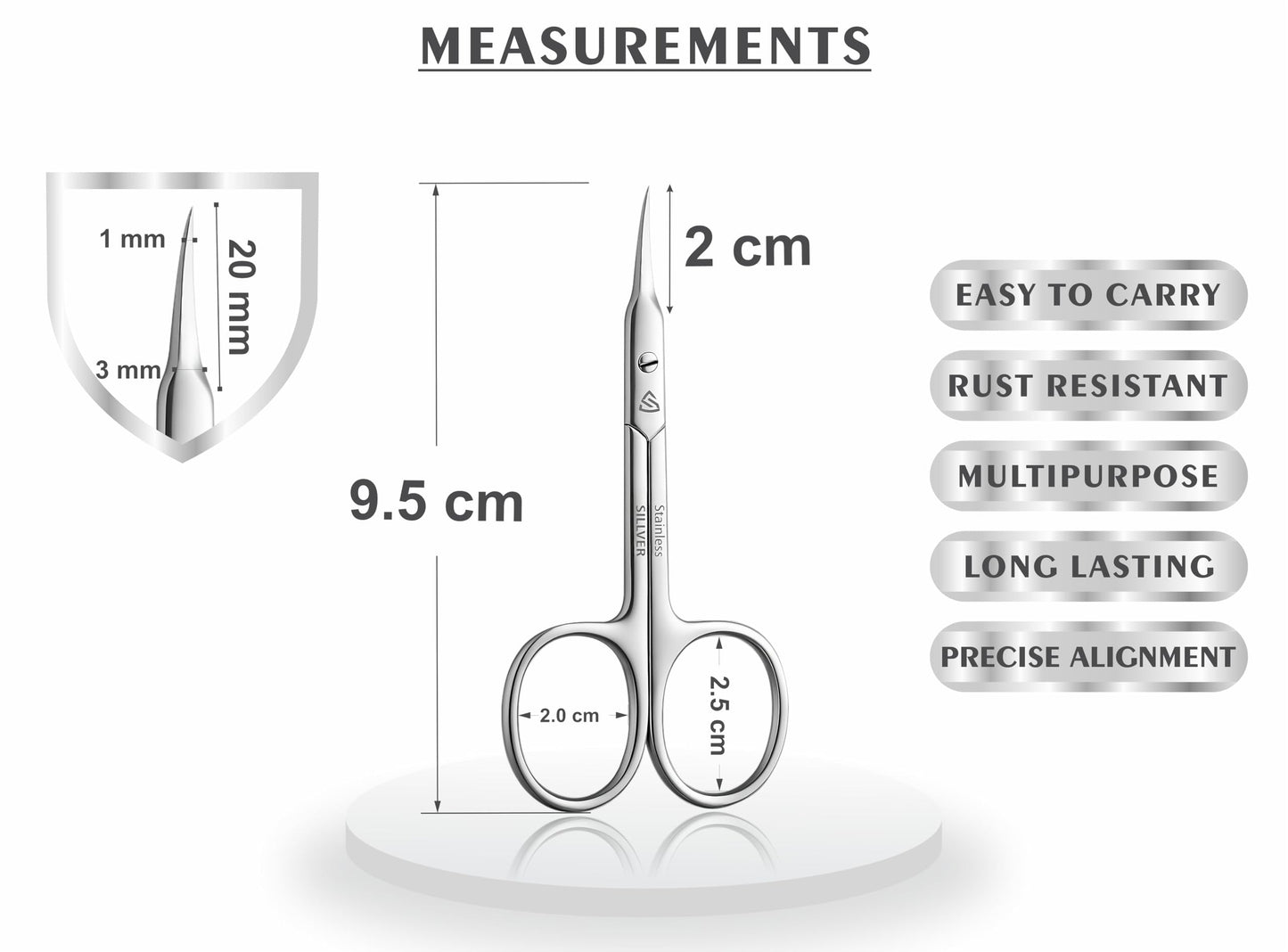 Compact travel friendly size overview of the Diversa professional grooming tool.