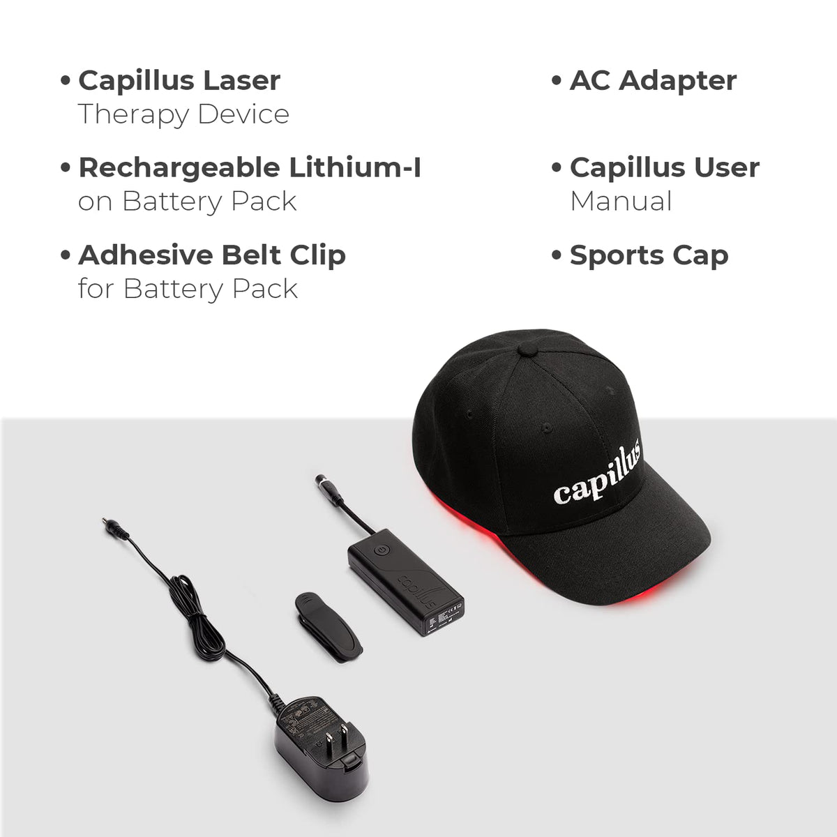 Capillus FDA cleared hair loss treatment cap in packaging
