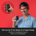 iRestore Elite rechargeable battery pack showing magnetic attachment port