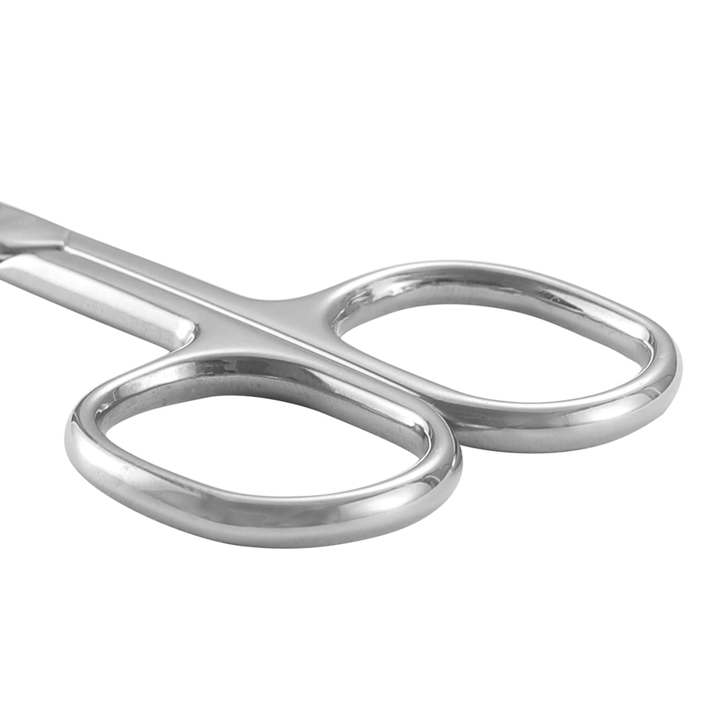 LIVINGO premium multi purpose scissors being used for precise eyebrow and eyelash grooming