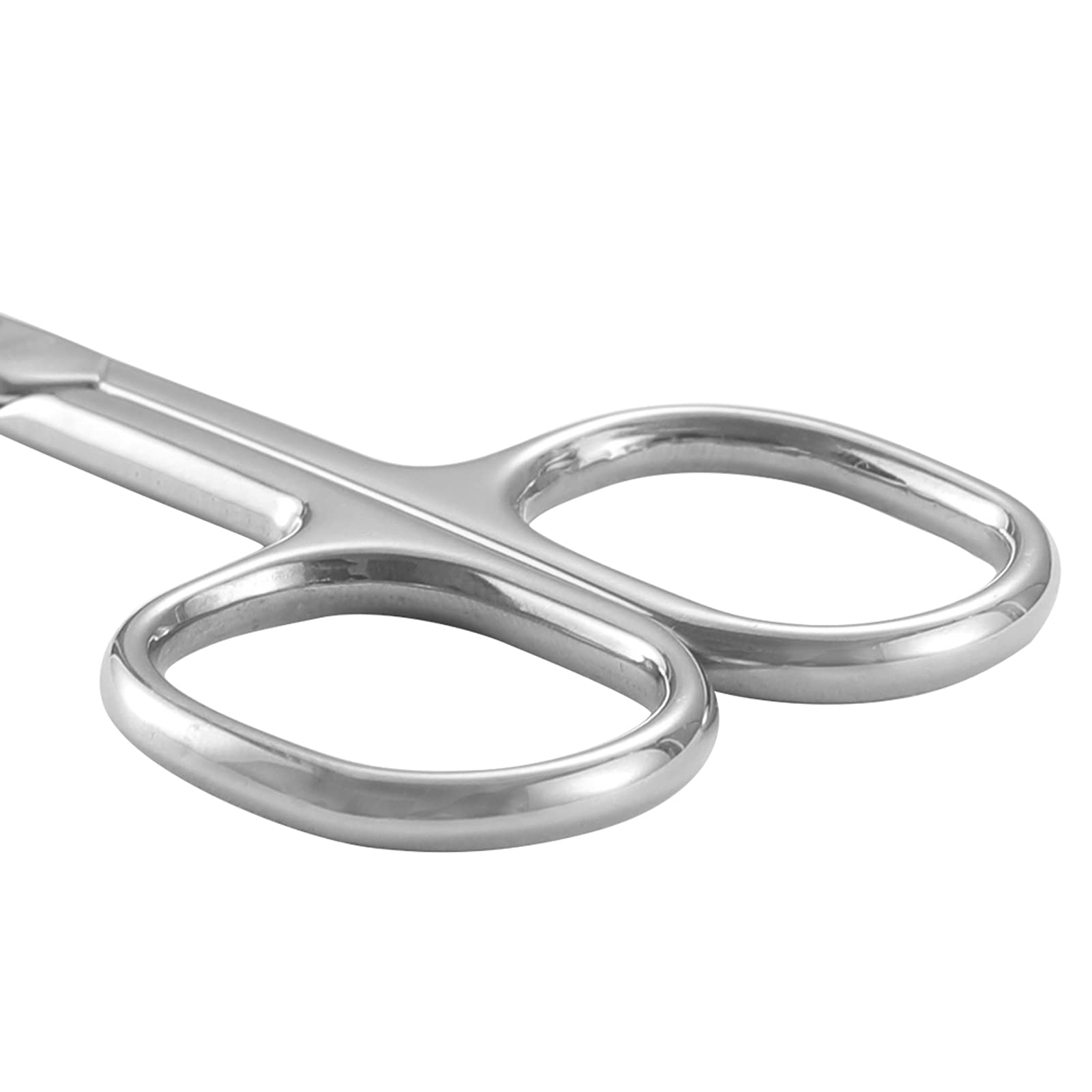 LIVINGO premium multi purpose scissors being used for precise eyebrow and eyelash grooming