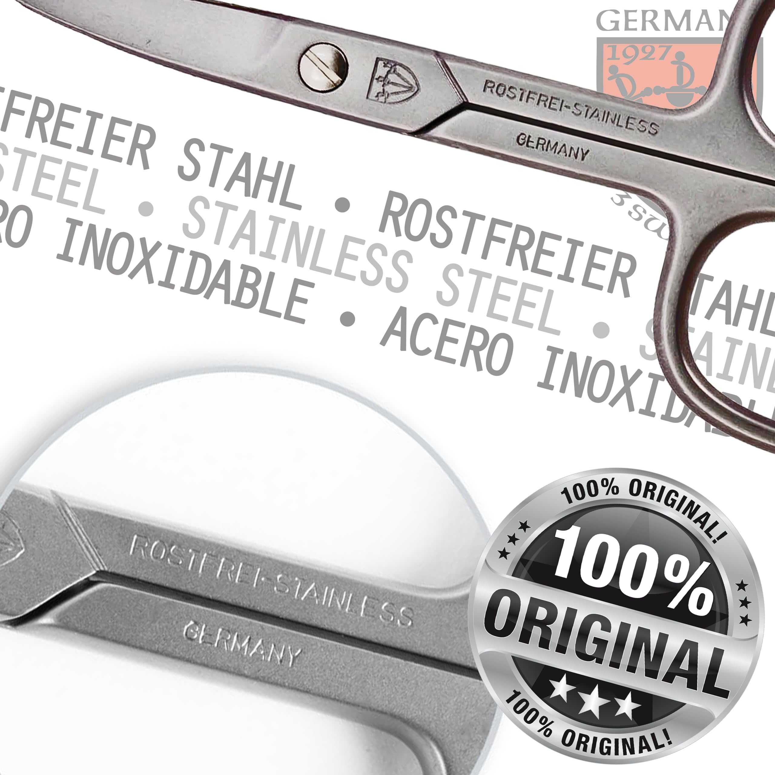 Professional grade curved trimming scissors for finger and toe nail maintenance