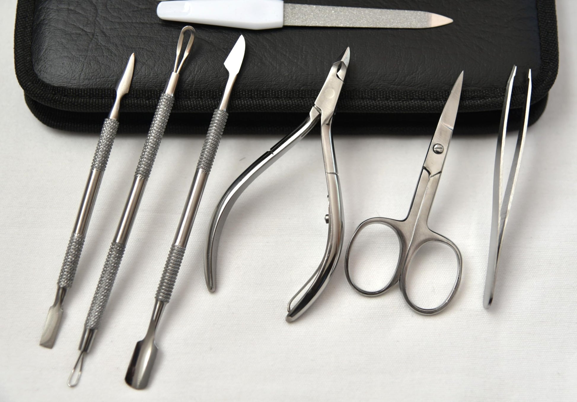 Stainless steel nail clipper and scissor set
