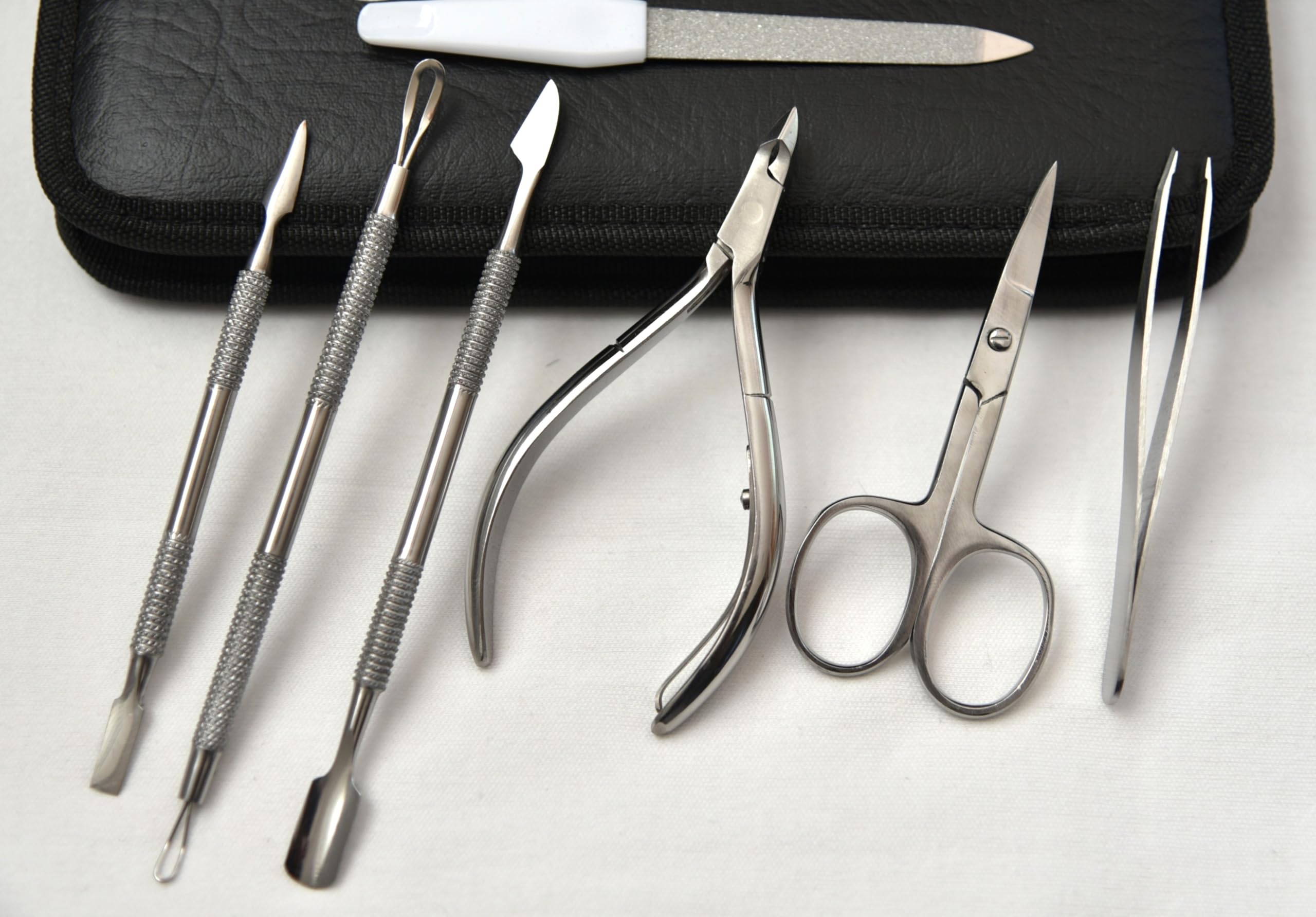 Stainless steel nail clipper and scissor set