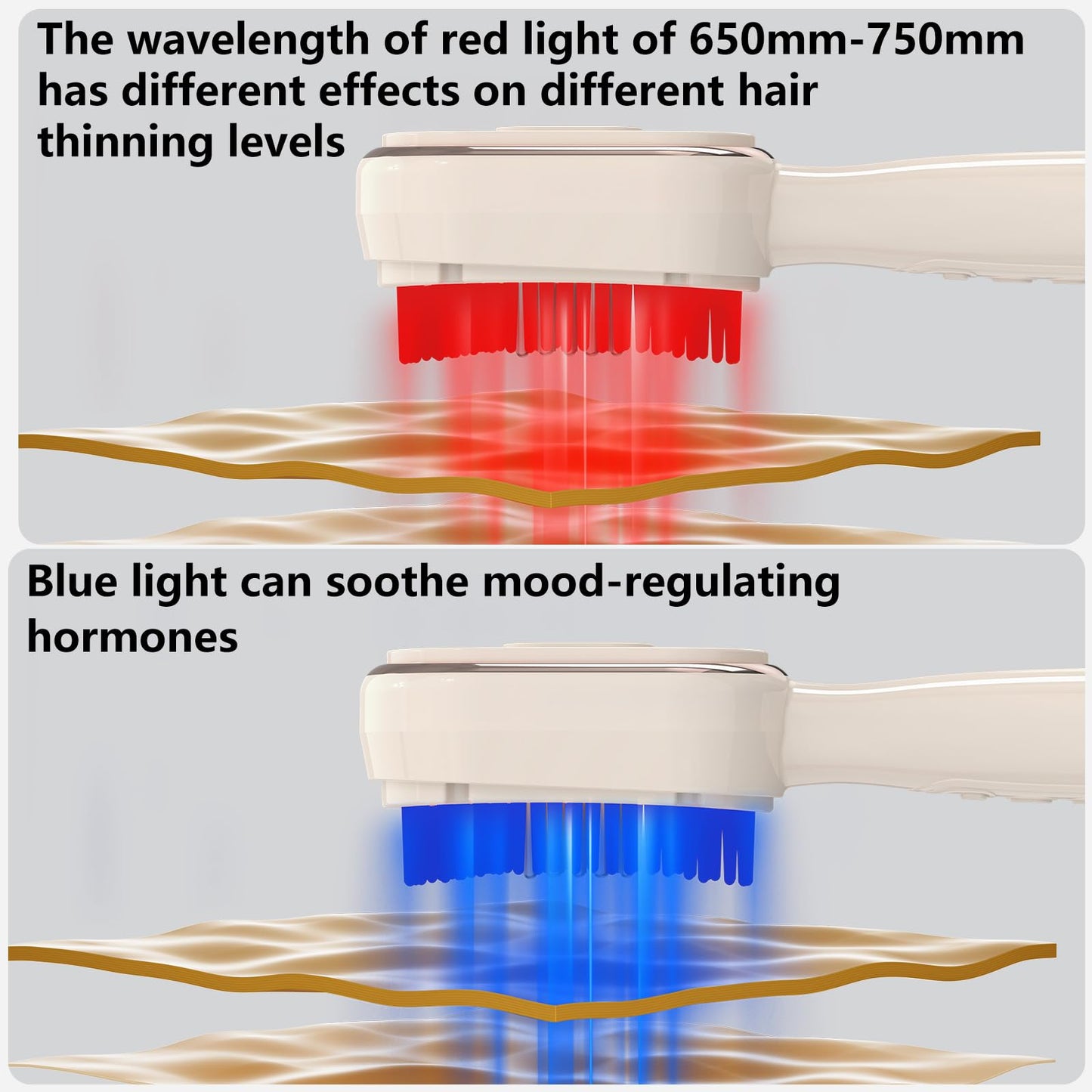 Protouch hair growth device showcasing red light therapy nodes.