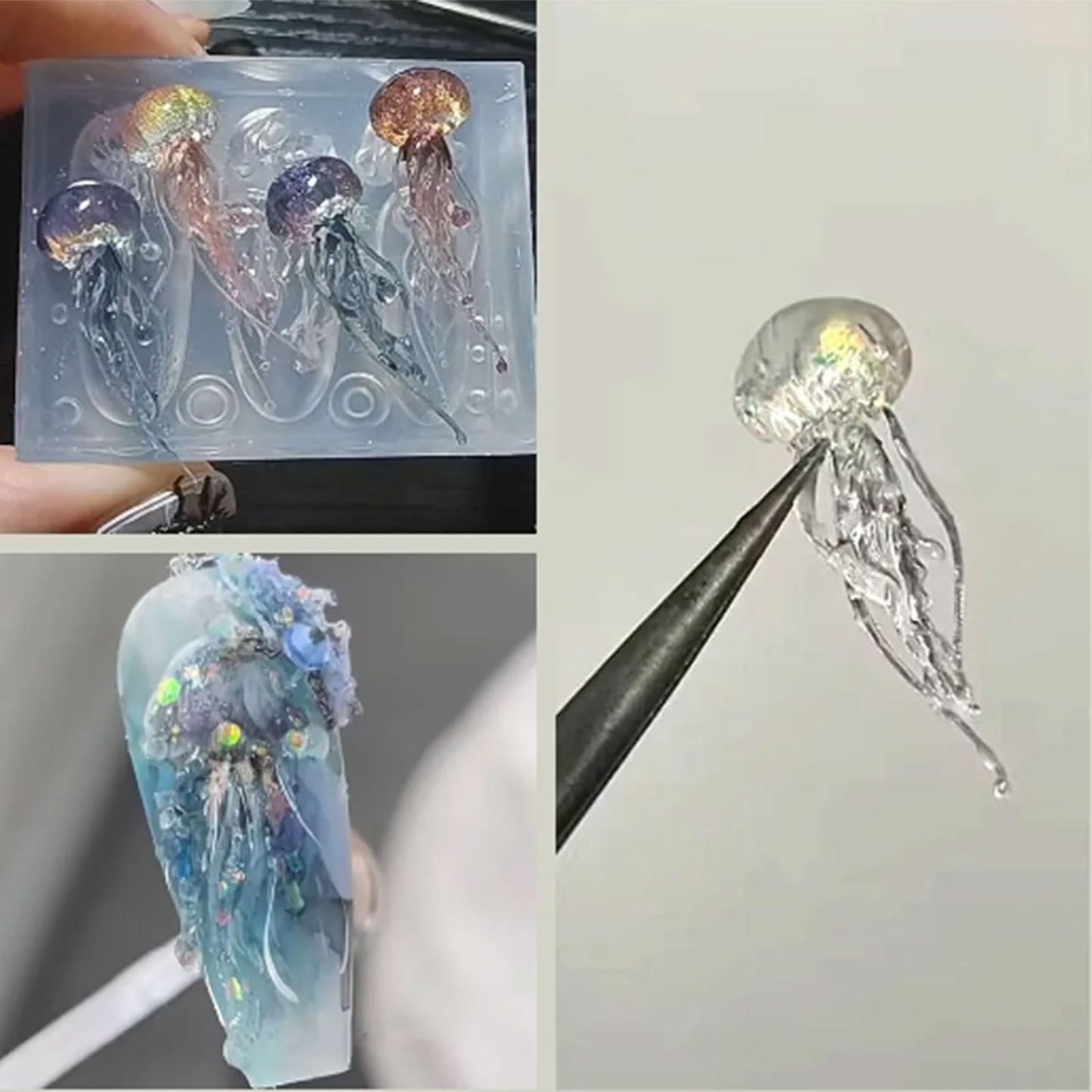Close up of silicone material texture for resin jewelry mold