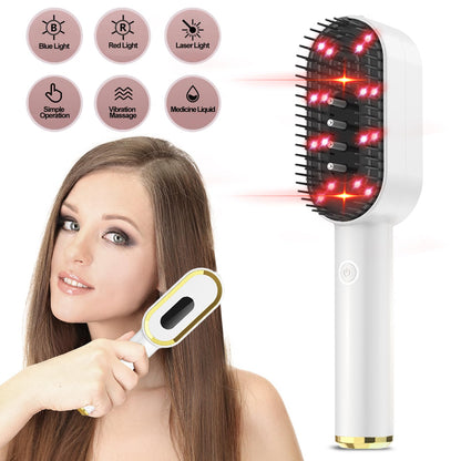 Detailed view of the laser therapy comb light function