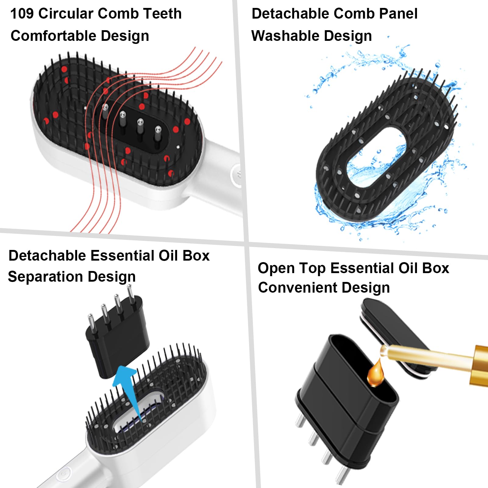 Ergonomic handle of the Cwtul hair regrowth device