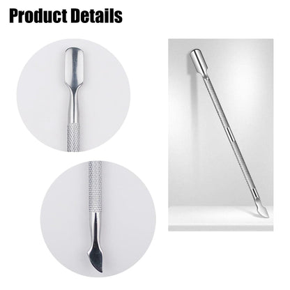 Full set of JKN Art nail grooming tools in silver