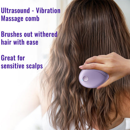 Dyuhooao hair growth brush showing sonic vibration bristles