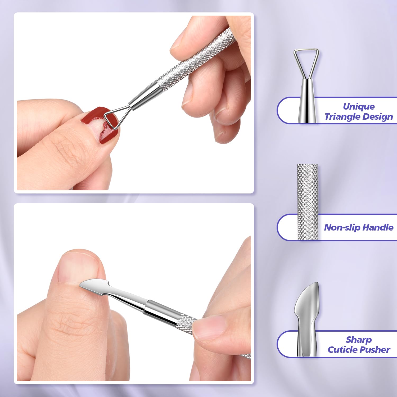 Close up of sharp cuticle nipper jaw for nail art