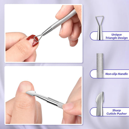 Close up of sharp cuticle nipper jaw for nail art