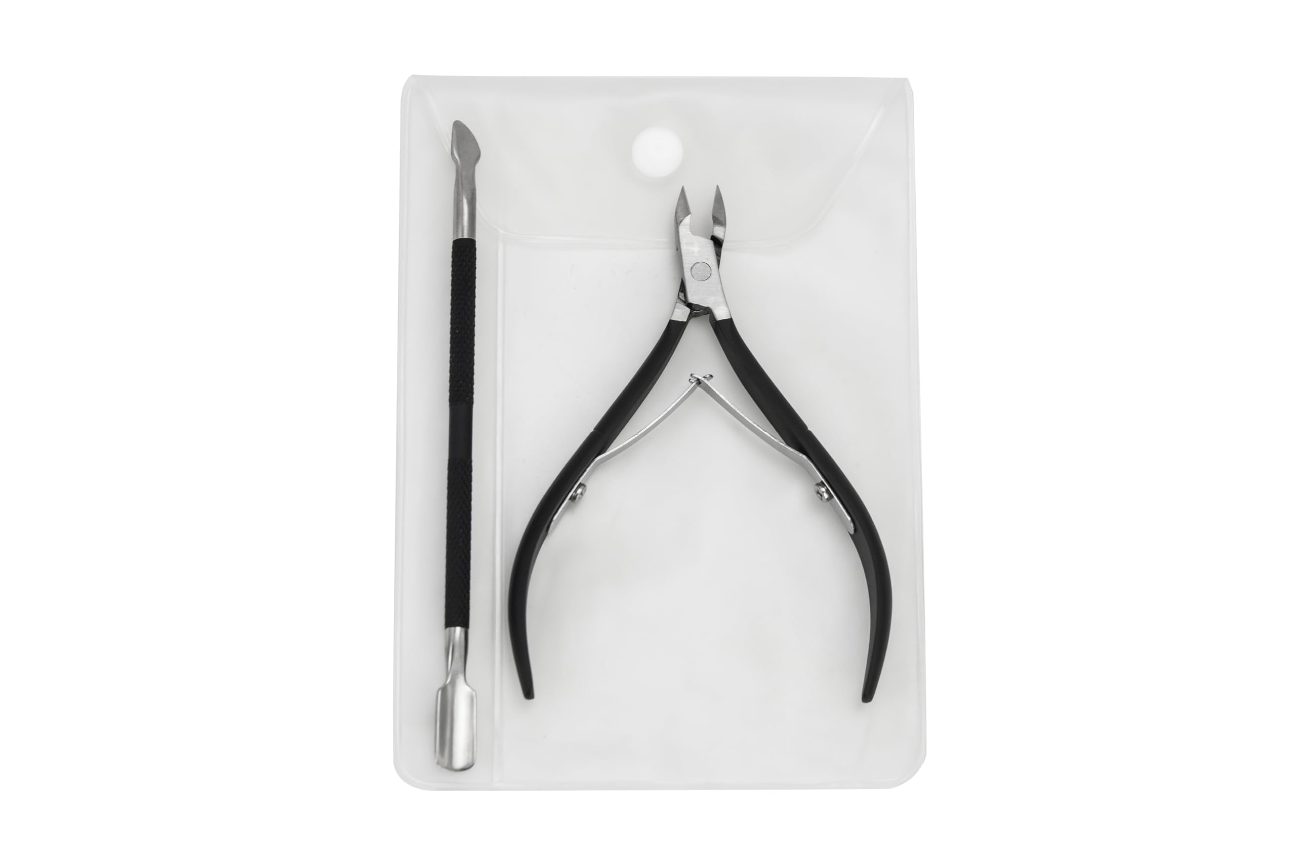 Close up of stainless steel cuticle trimmer sharp jaw