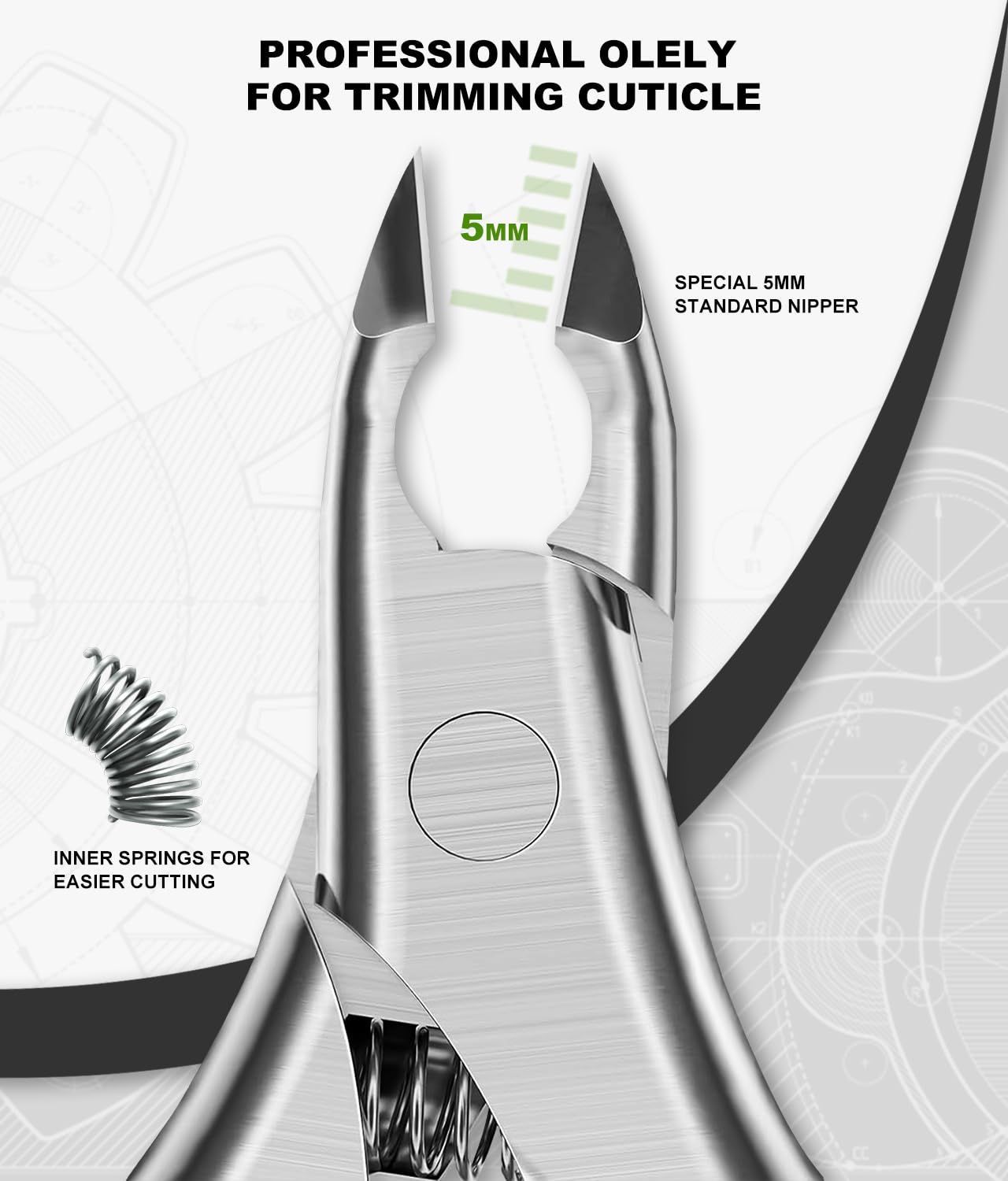 Dual-ended nail pusher tool from Illfer manicure kit