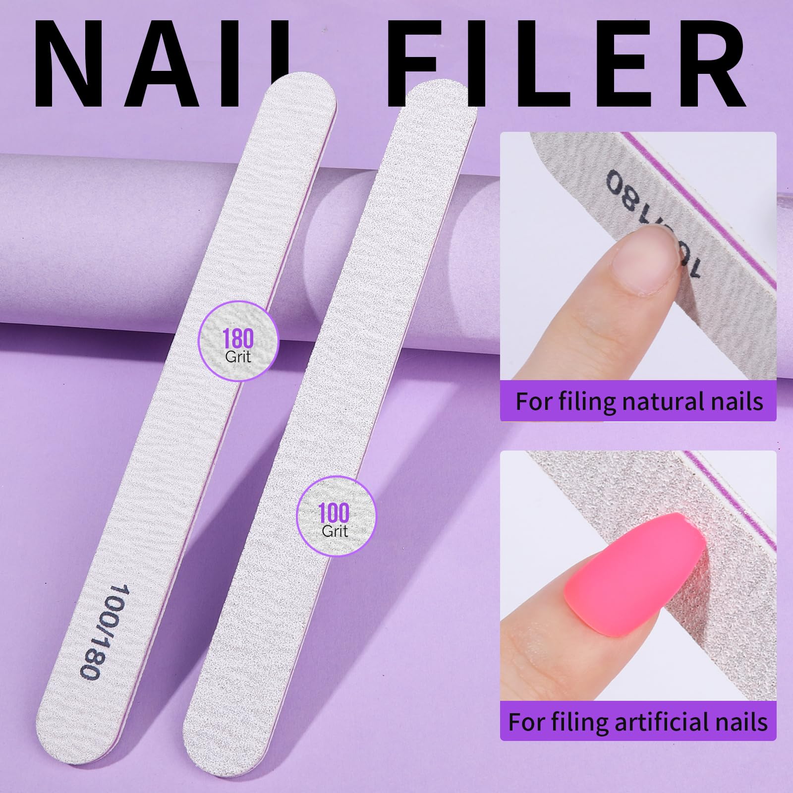Full set of Teenitor manicure tools on white background