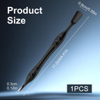 Ergonomic contoured handle of Nippes Solingen nail tool
