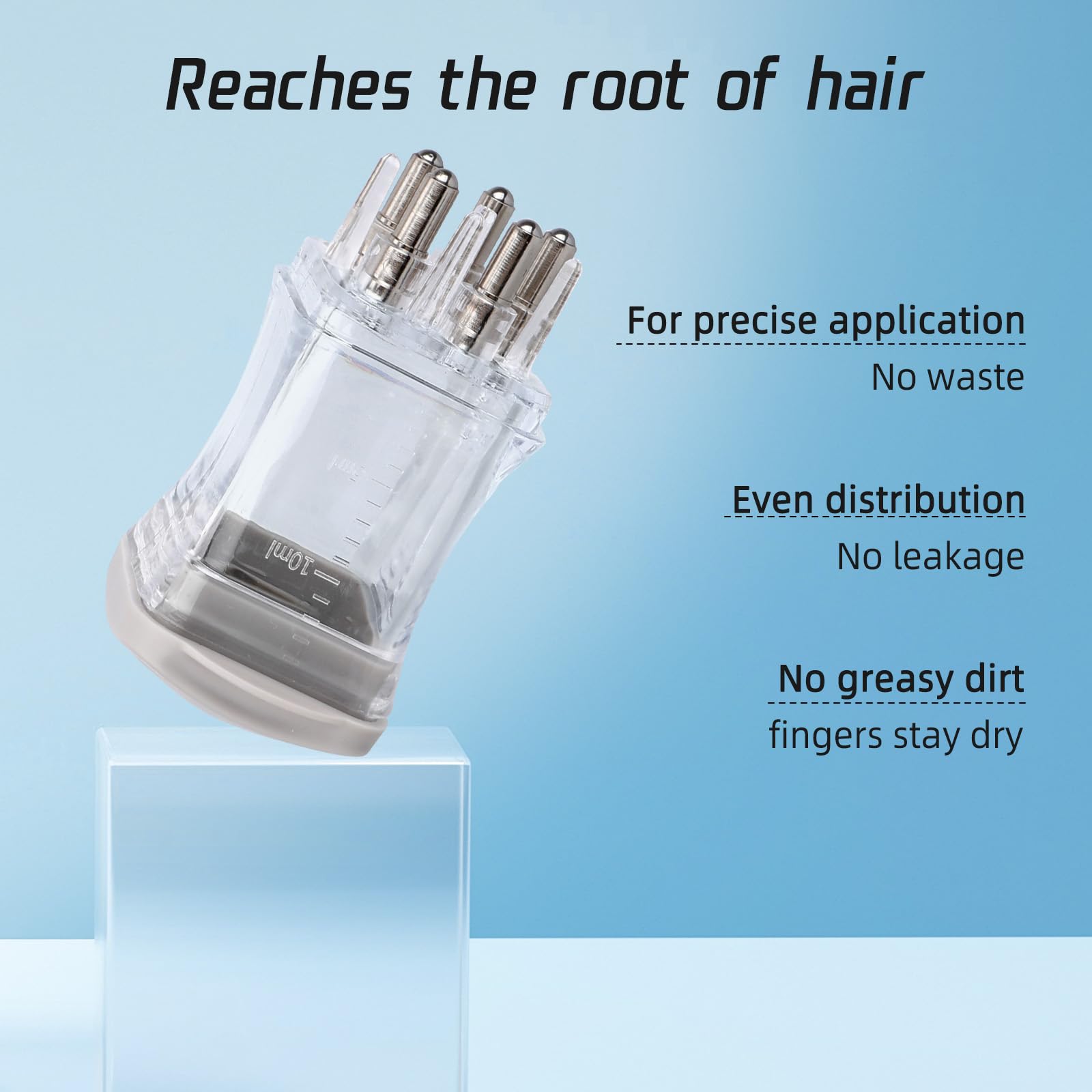 Gosknor hair oil applicator set of two in white and gray
