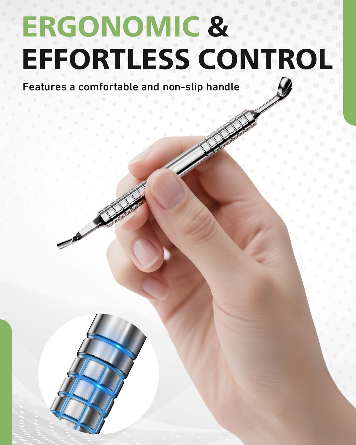 Fvion professional nail tool demonstrating non-slip grip