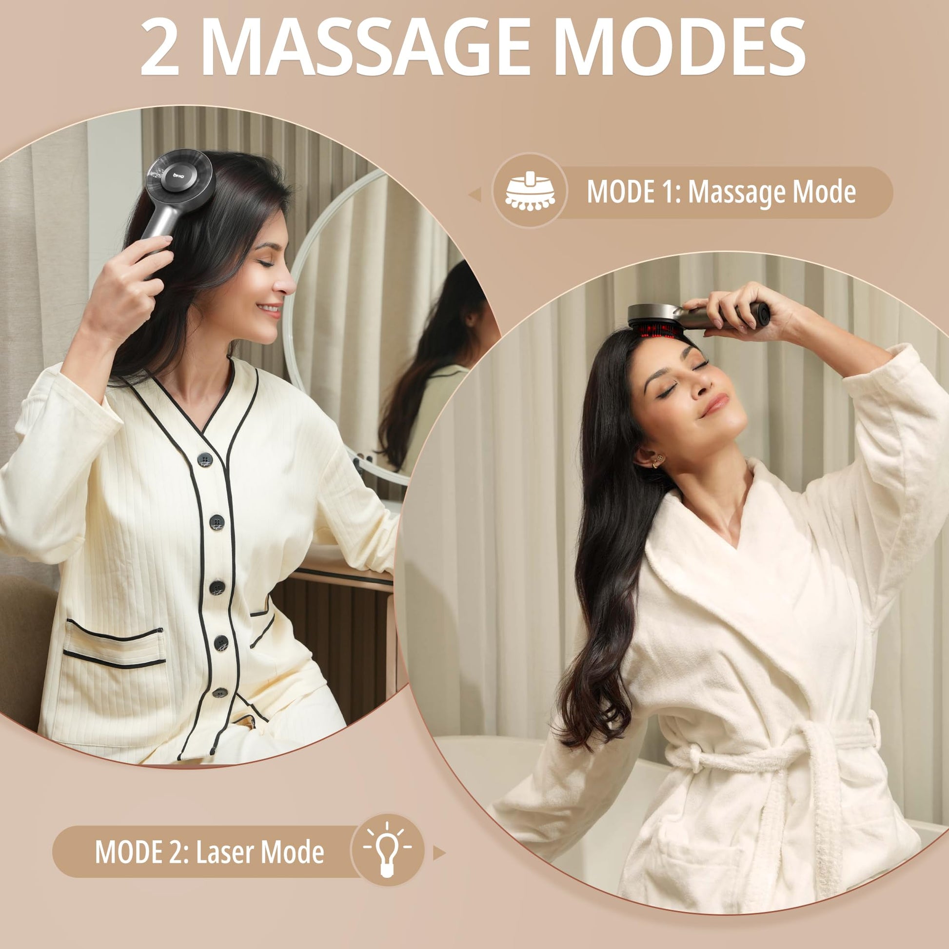 Side profile of Breo Scalp 3L hair growth device