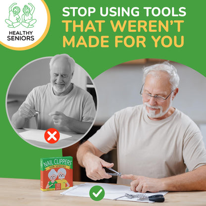 Healthy Seniors professional wide jaw toenail clippers for seniors