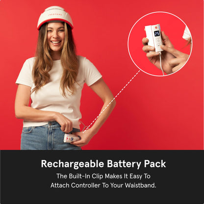 Magnetic connection side of iRestore battery pack