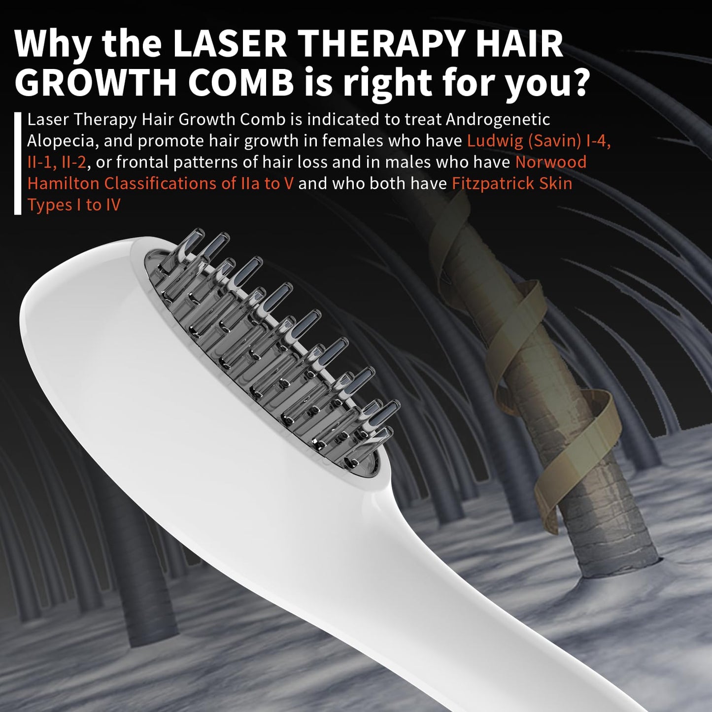Pupca hair growth device in packaging for USA imported quality