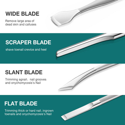 Detailed view of stainless steel ingrown toenail clippers