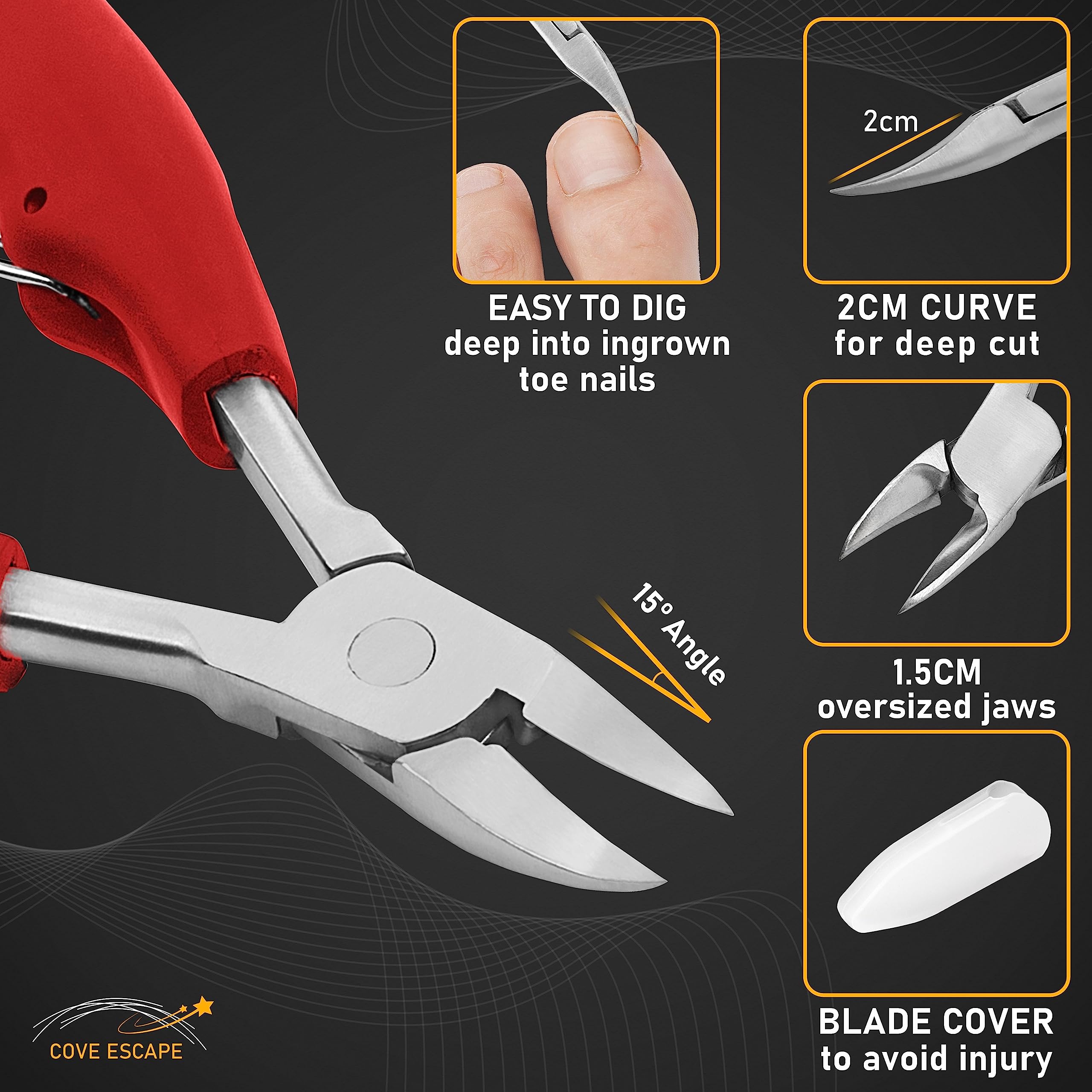 Cove Escape podiatrist toenail tool set for thick nails