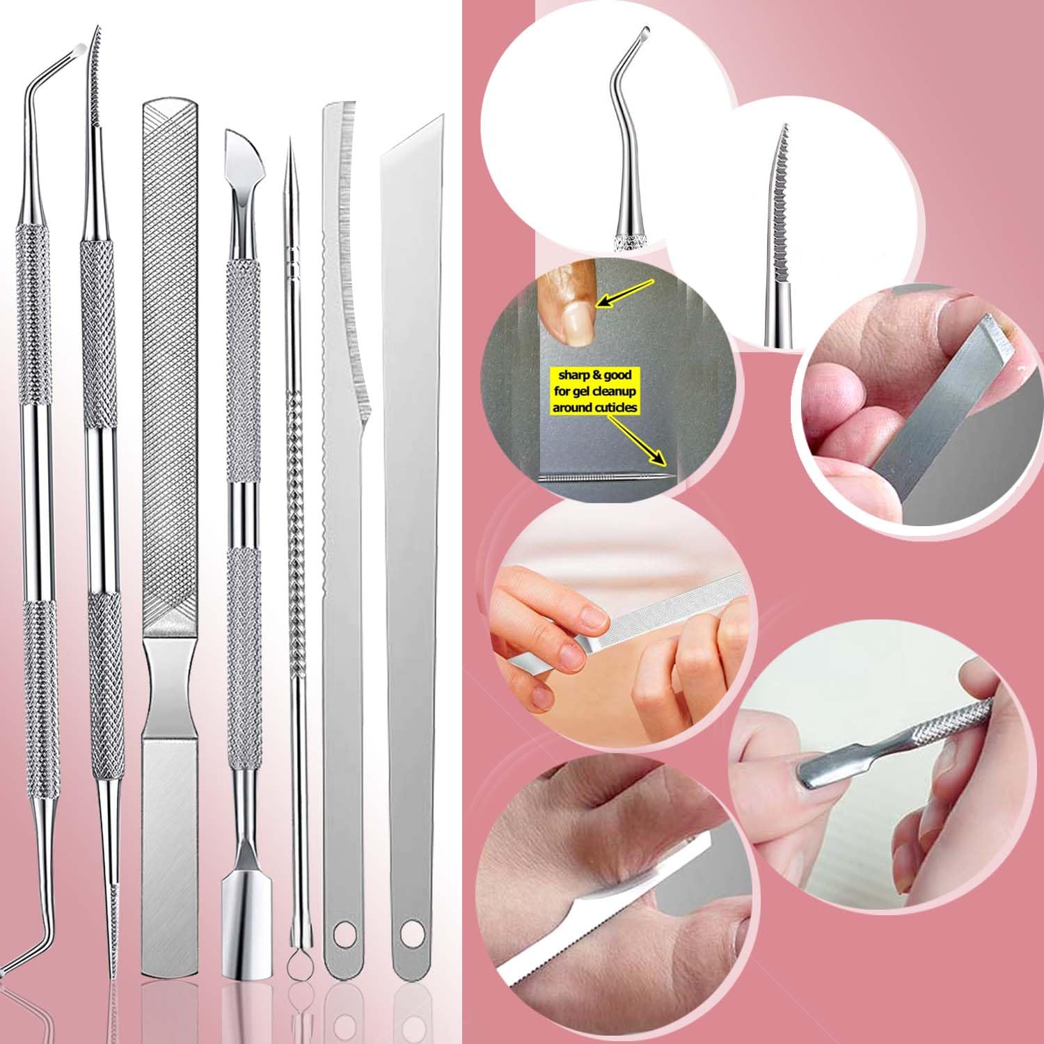 Close-up view of sharp curved blade nail trimmer