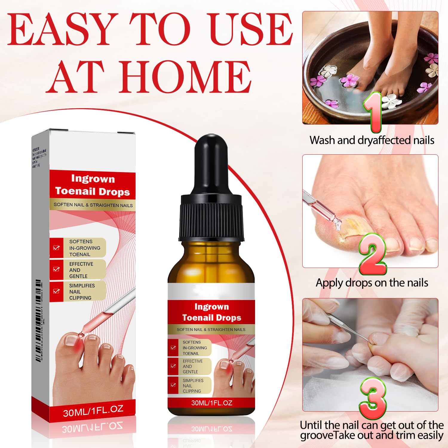 Close up of Nextset toenail fluid applicator