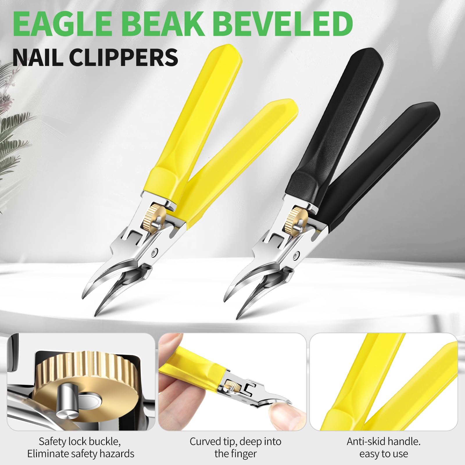 GJNL professional stainless steel clippers slanted blade