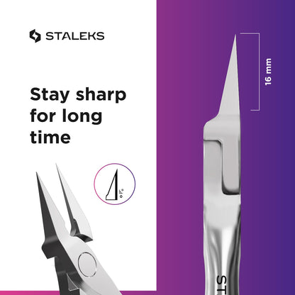 Staleks Pro Expert 61 handmade nail tool details
