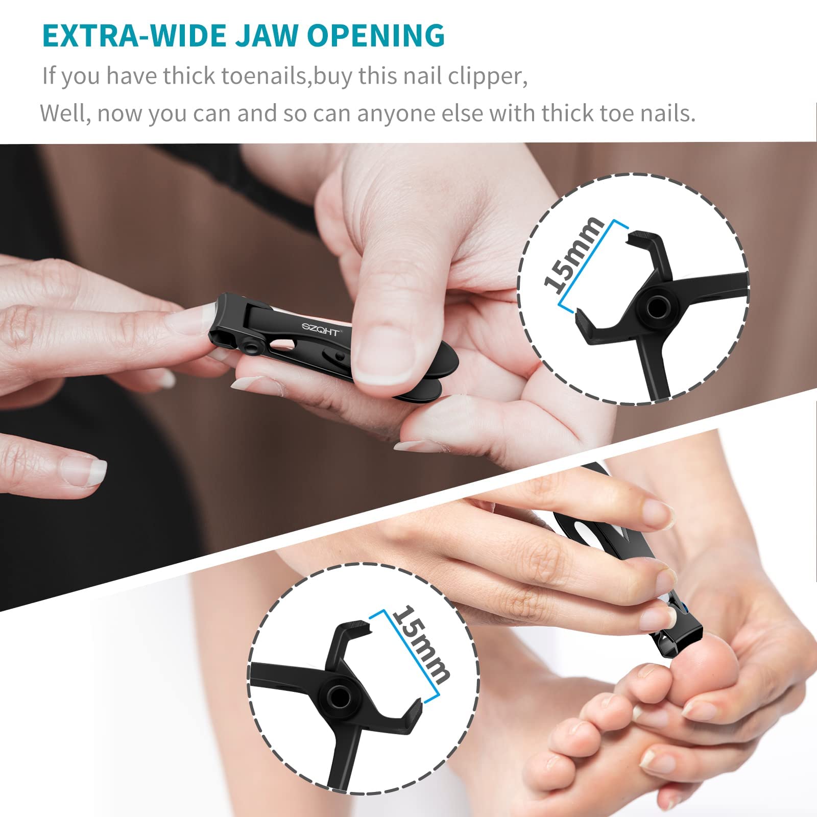 SZQHT nail clippers for thick and ingrown toenails