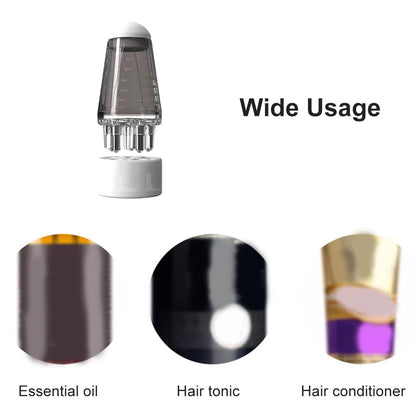 Close up of roller ball teeth on Generisch hair applicator