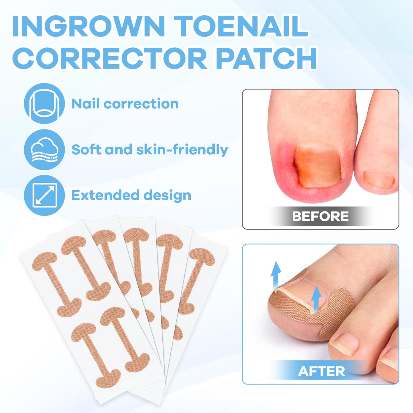 Double ended stainless steel nail lifter and file tools included in the professional pedicure kit.