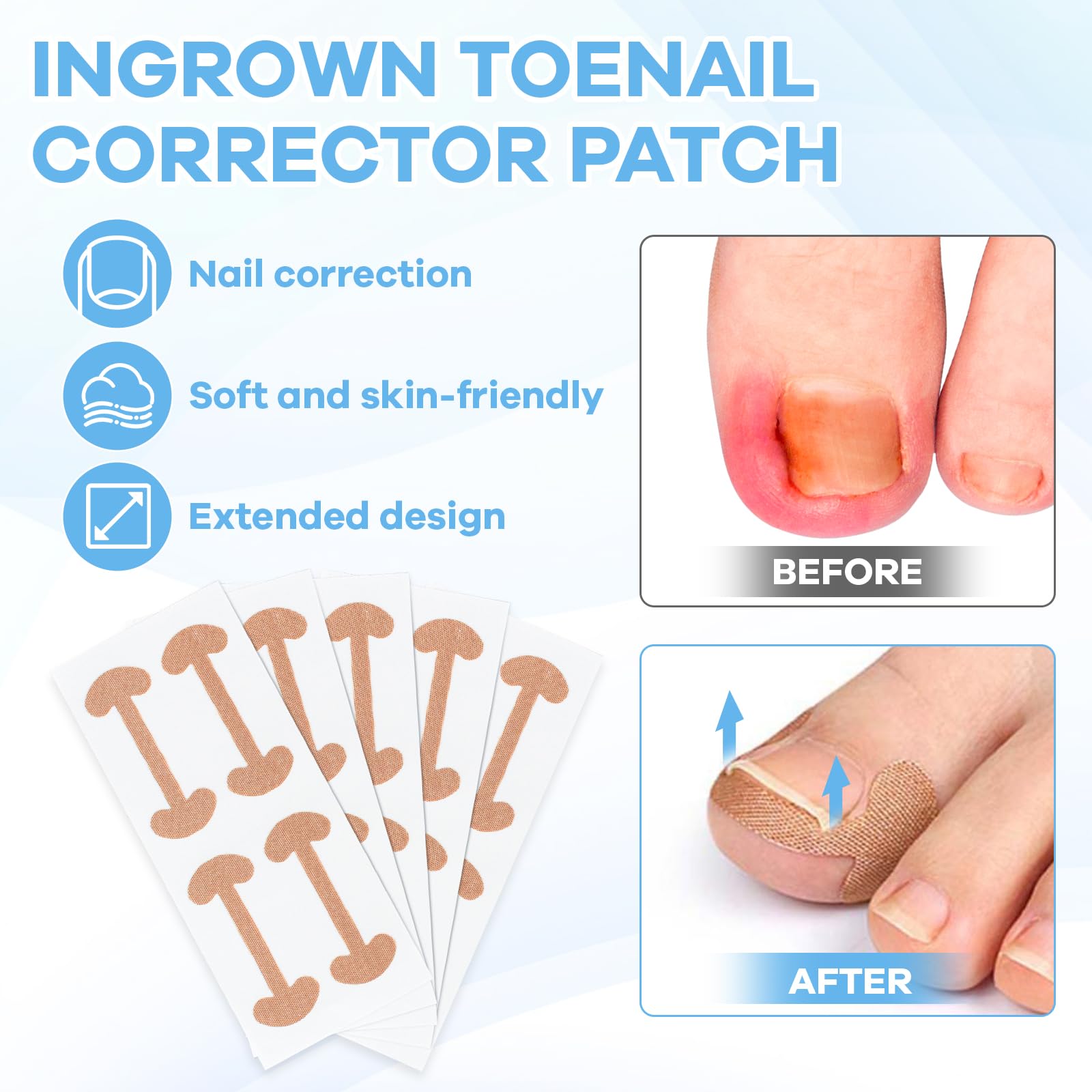Double ended stainless steel nail lifter and file tools included in the professional pedicure kit.