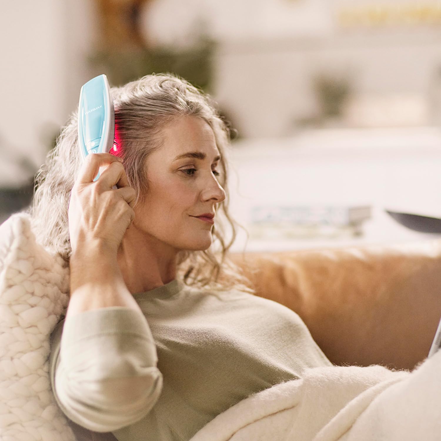 Hairmax laser hair growth device with 12 laser beams