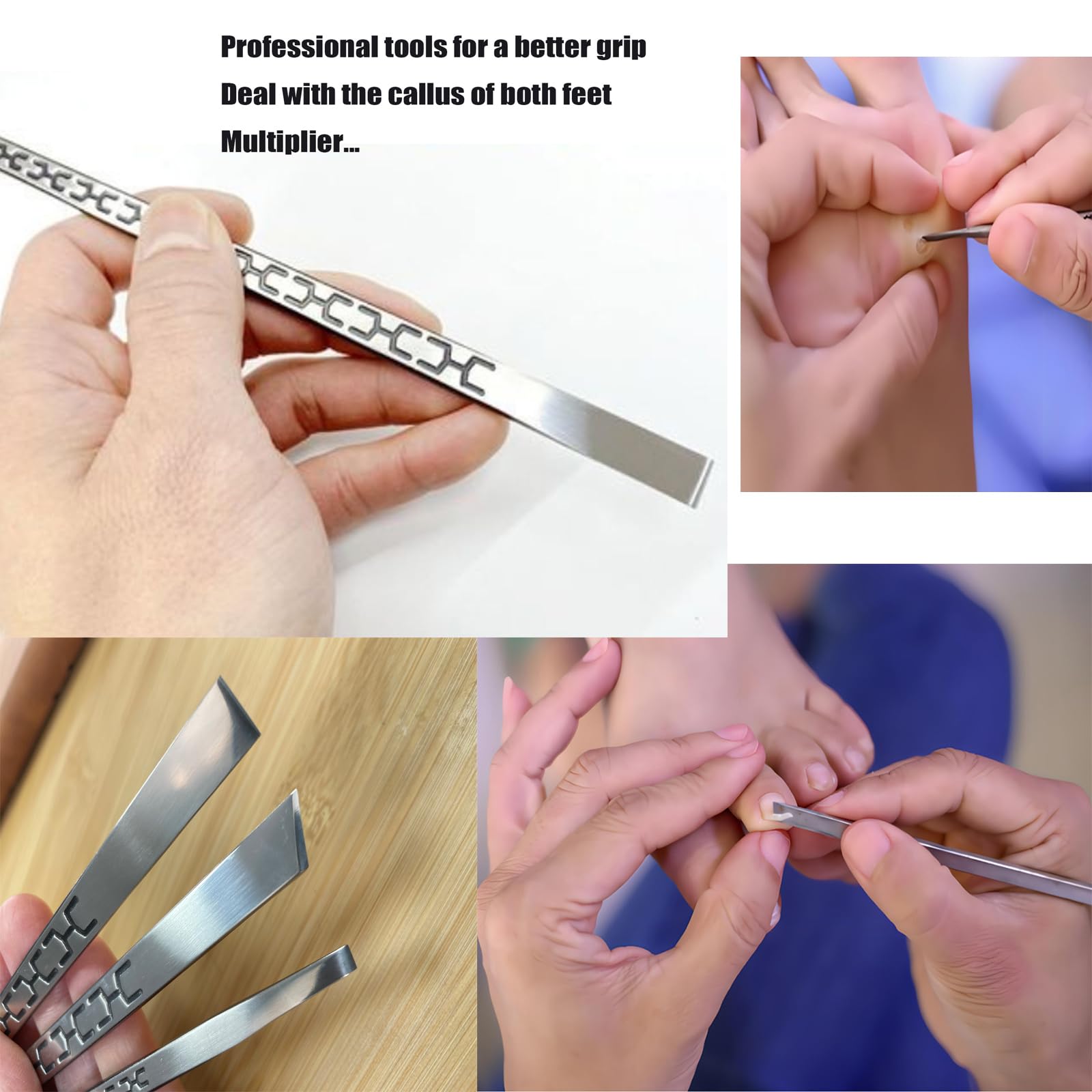 Professional foot skin scraper and callus removal tools