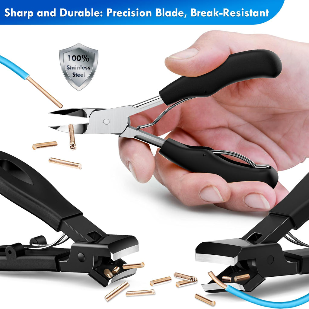 Close up of Nadadora stainless steel clipper precision blade