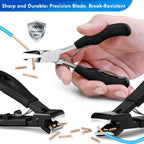 Close up of Nadadora stainless steel clipper precision blade