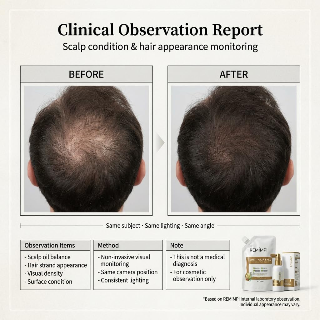 Two step hair growth combo showing shampoo texture and lightweight tonic