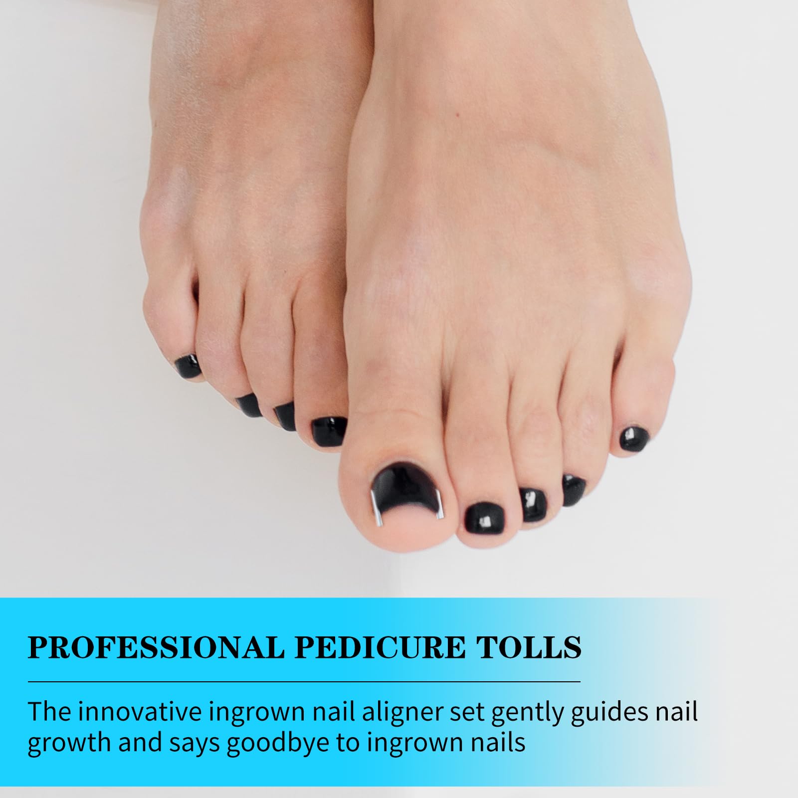 Detailed view of flexible nail corrector strip design