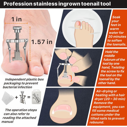 Close up of Konovo professional pedicure tool for ingrown toenails