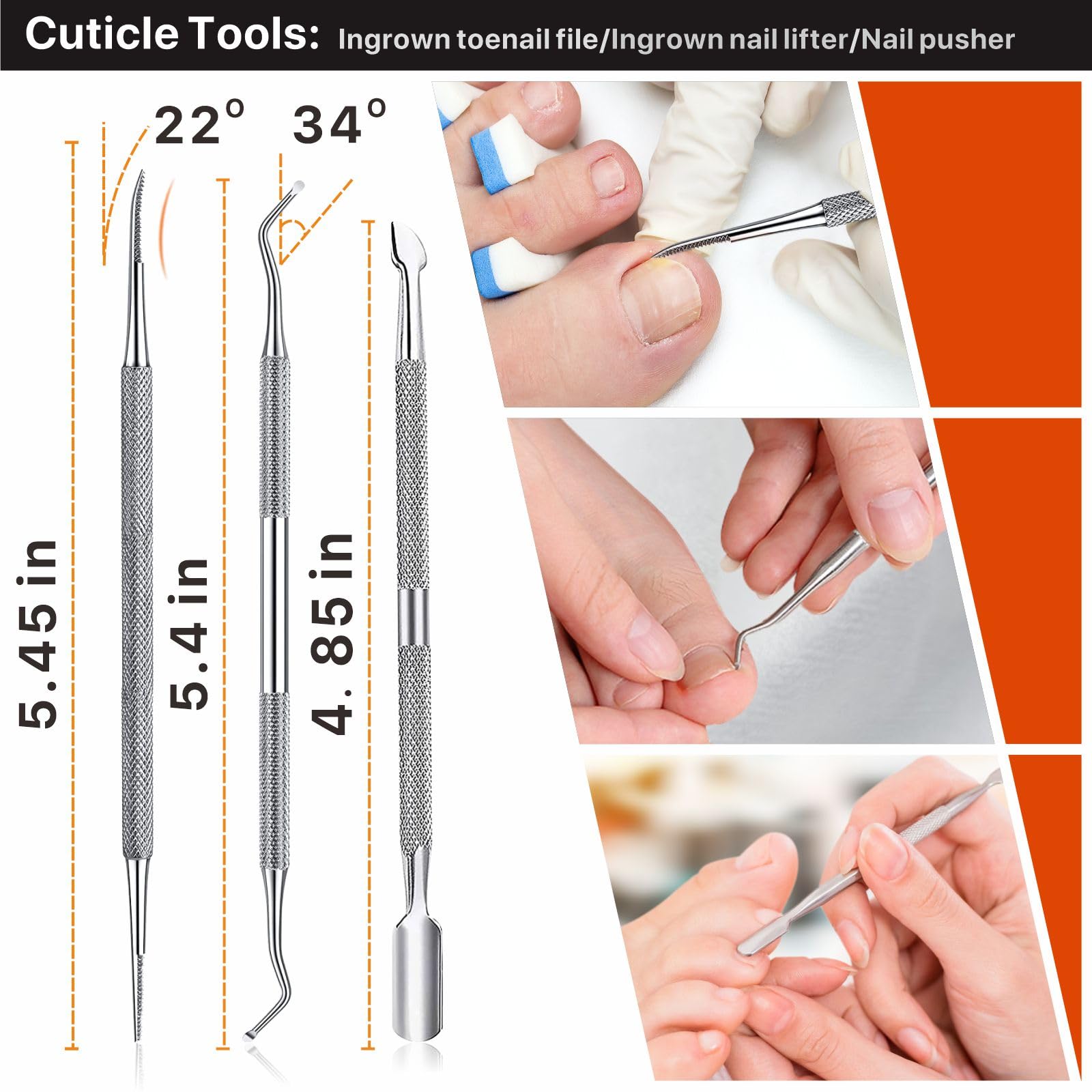 Konovo ingrown toenail corrector tool for home use