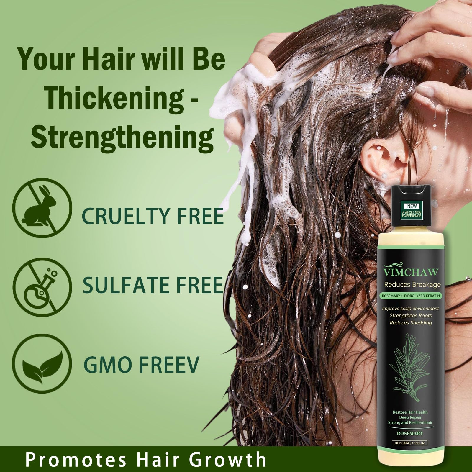 USA imported MEETIPLY anti hair loss shampoo bottles on a clean background.