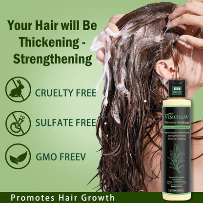 USA imported MEETIPLY anti hair loss shampoo bottles on a clean background.