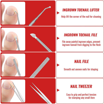 Maliyscent pedicure kit tools layout