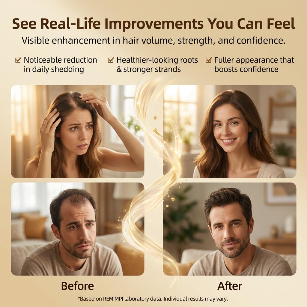 USA imported REMIMPI shampoo showing the clear herbal texture and consistency.