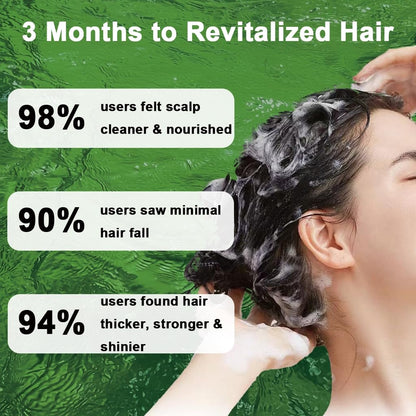 REAXI deep cleansing rosemary shampoo back label with clear usage instructions