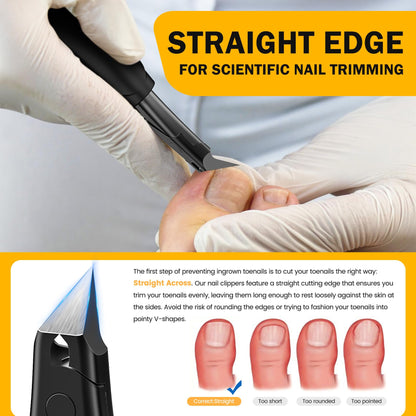Bezox nail care tool for thick toenails and pedicure